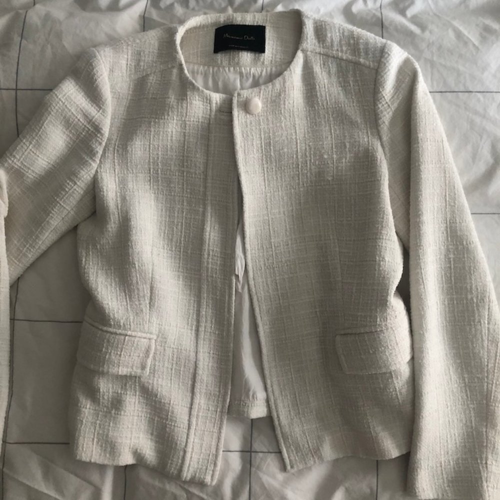 Massimo Dutti Tweed Blazer